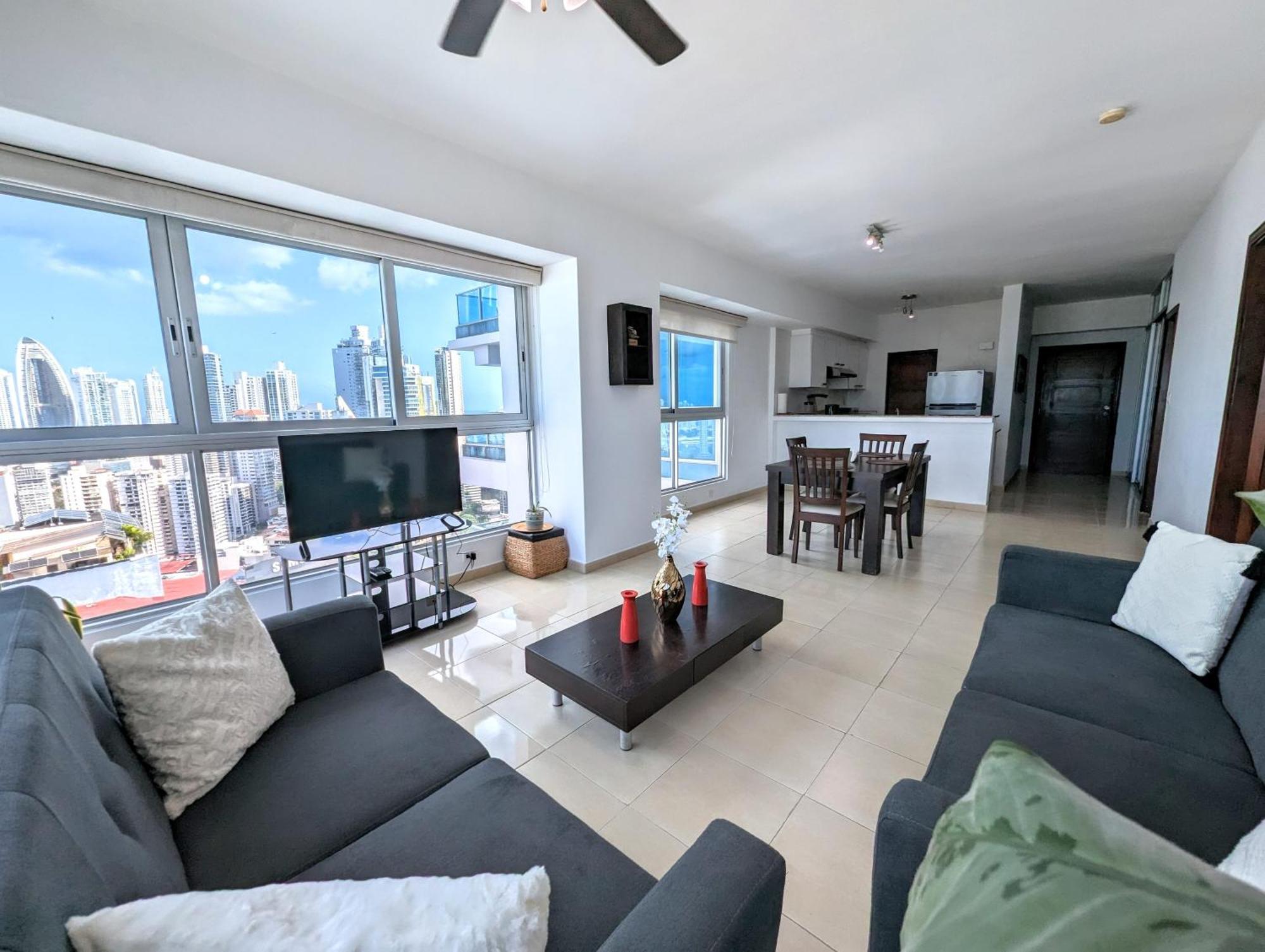 Yc 3602 L Apartamento 2Br En Av Balboa 파나마시티 외부 사진