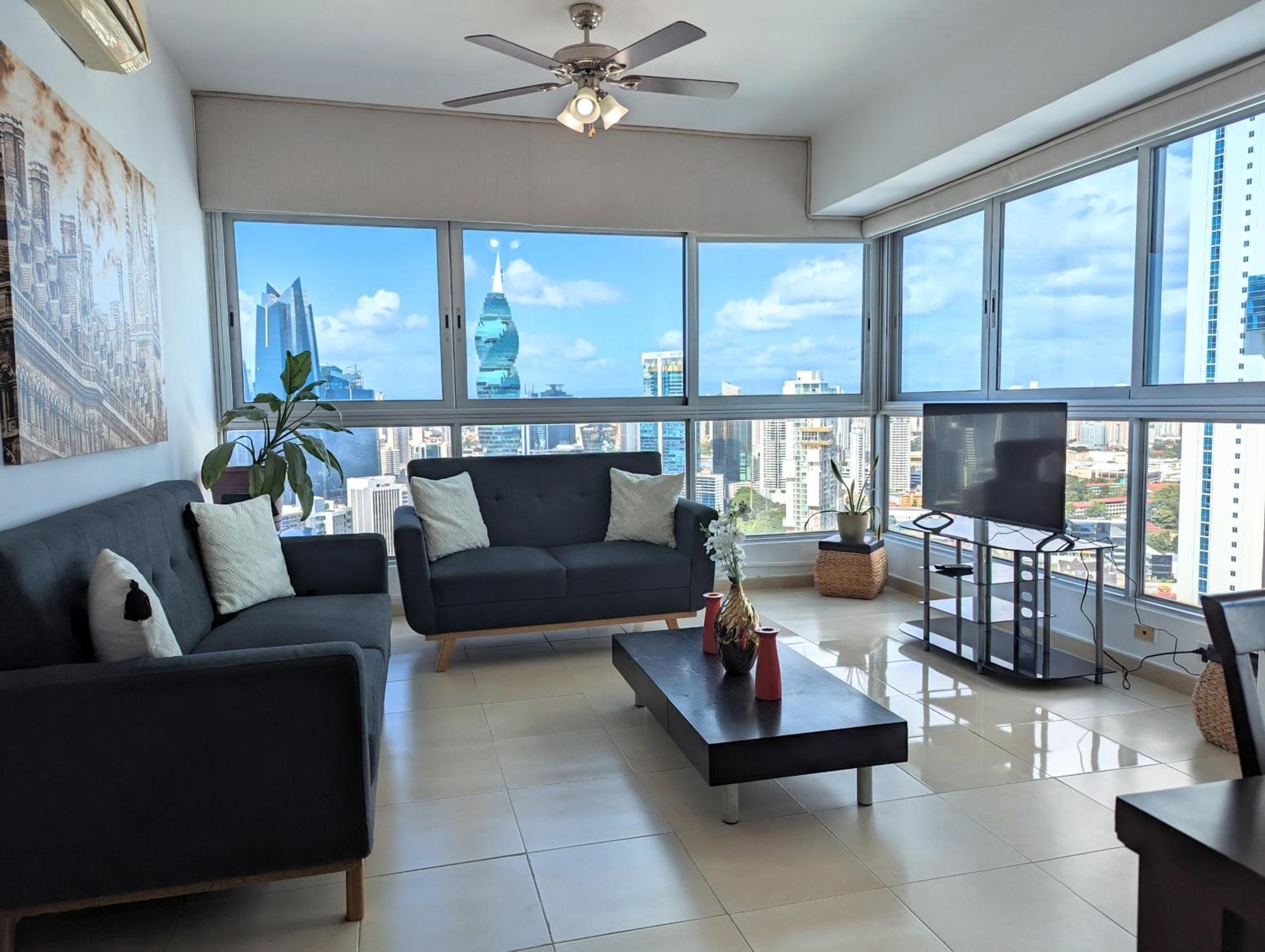 Yc 3602 L Apartamento 2Br En Av Balboa 파나마시티 외부 사진
